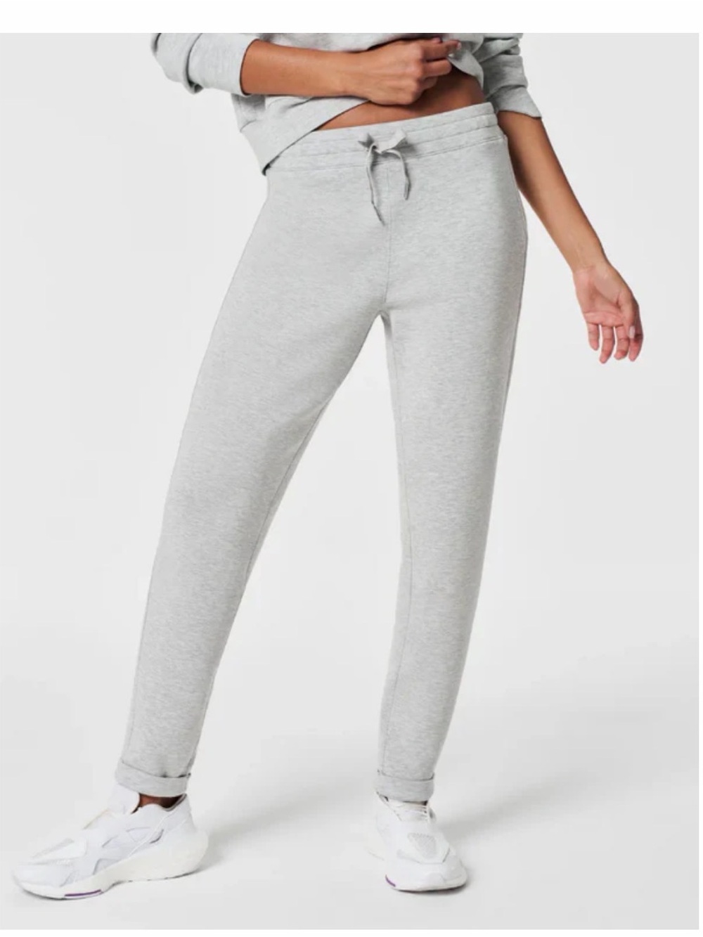 Spanx S Heathered Gray AirEssentials Sweatpants